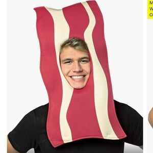 NEW Bacon Halloween Head Piece Costume